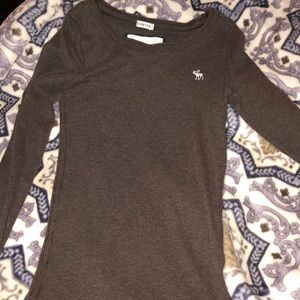 Abercrombie brown long sleve shirt
